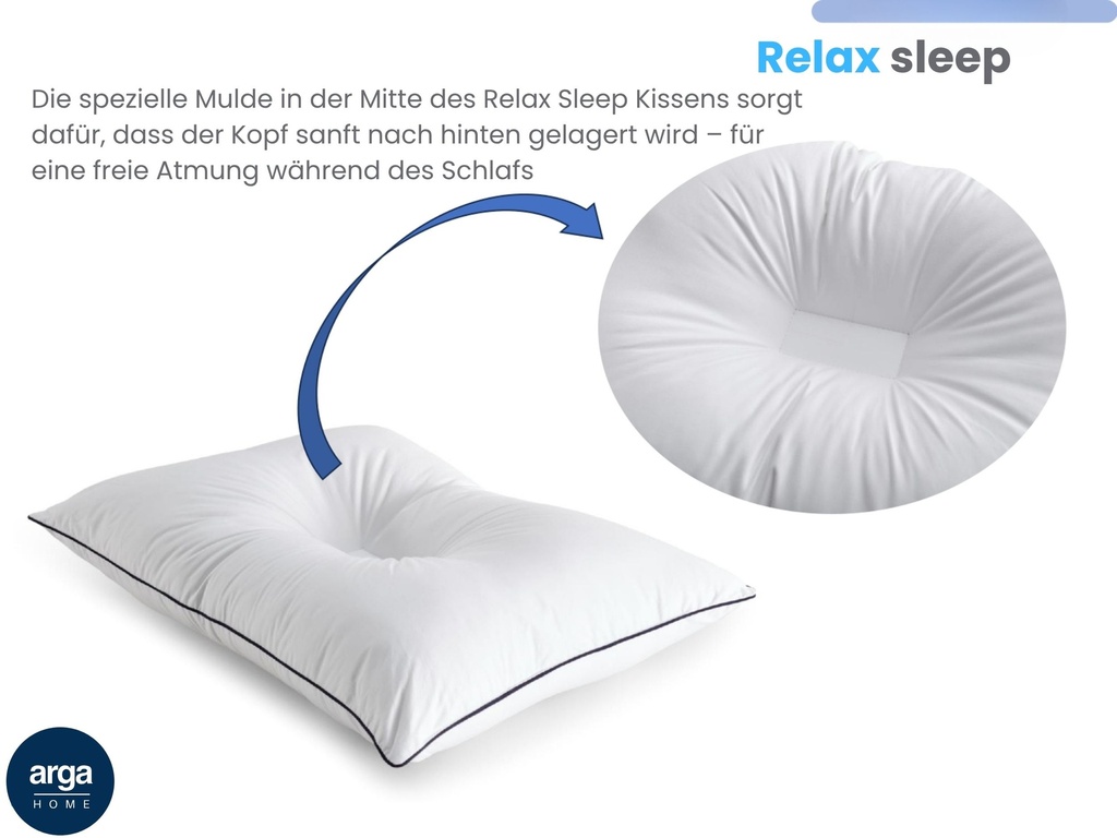 AH RELAX Sleep – Anti-Schnarch Visco-Kopfkissen 