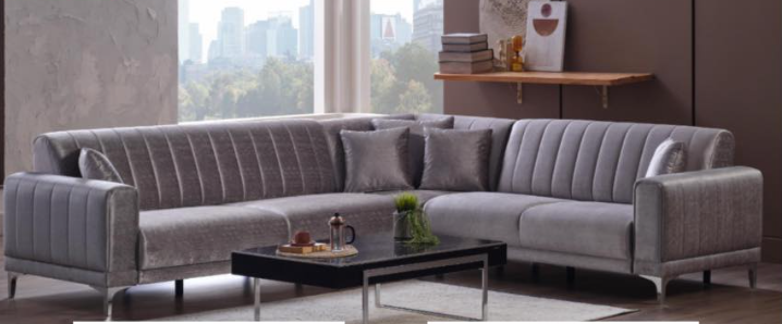 B2 ROSA KOSE YATAKLI-0DTV-LARA GRI K/0DTV-LARA GRI K/0DTV-LARA GRI K/AACR-KROM AYAK/