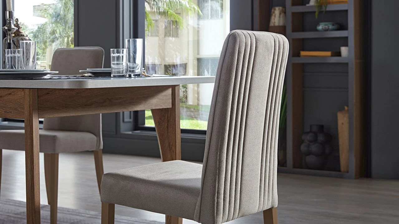 [23VAA63240220002] PN VALENCIA 6324 2LI SANDALYE-VALENCIA CEVIZ/0DKA-STAR GRI K/ 