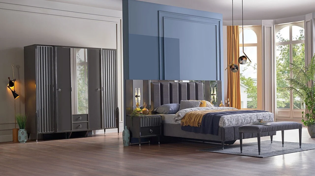 PN GRAVITA  5 KPL.GRD. PRADA GRI/TEKSTIL DE