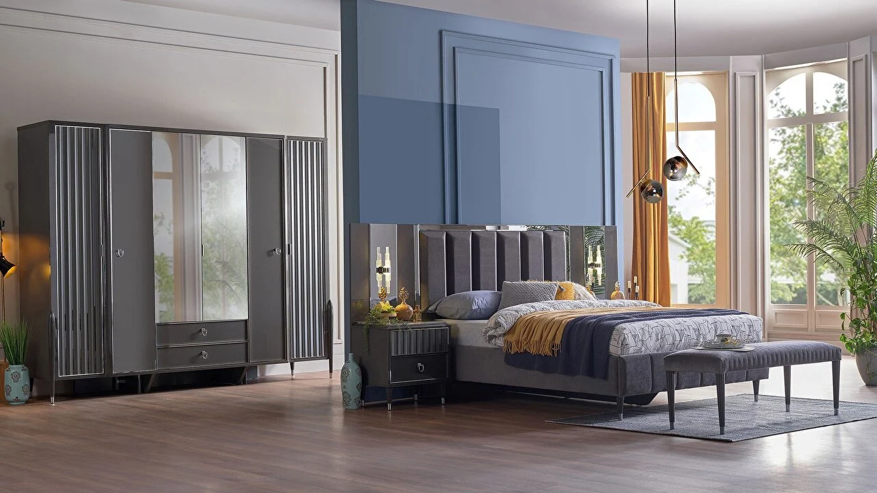 PN GRAVITA  6 KPL.GRD. PRADA GRI/TEKSTIL DE