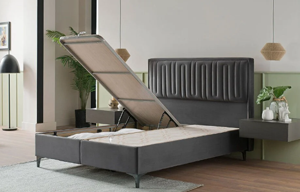 B2 PETRA BAZA 200X200-0CRN-VIKA ANTRASIT KOMBIN TELALI 160 CM/