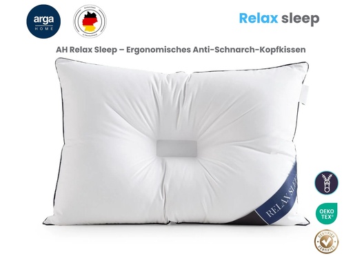 [8693838501270] AH RELAX Sleep – Anti-Schnarch Visco-Kopfkissen 