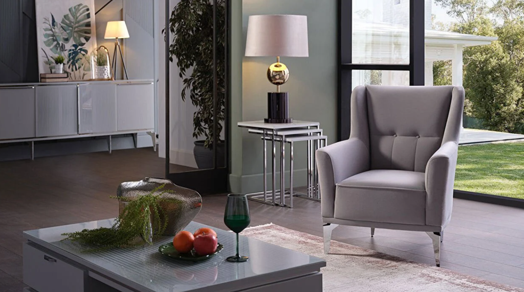 [20LTT1C00200006] B2 LORETTO BERJER-0CUK-OPAK GRI K/AACR-KROM AYAK/